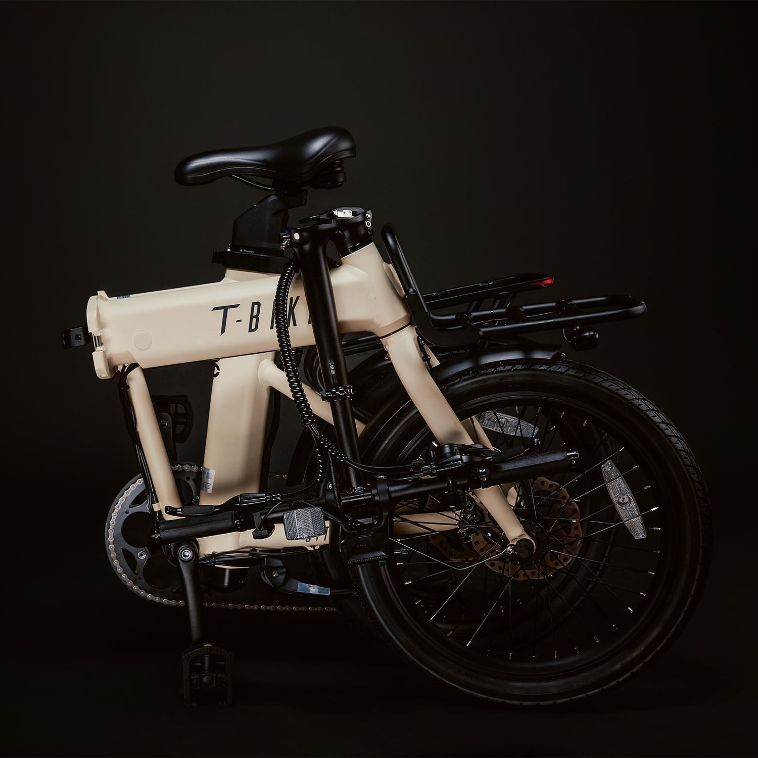 CITY250 – Folding Electric Bike - Cream