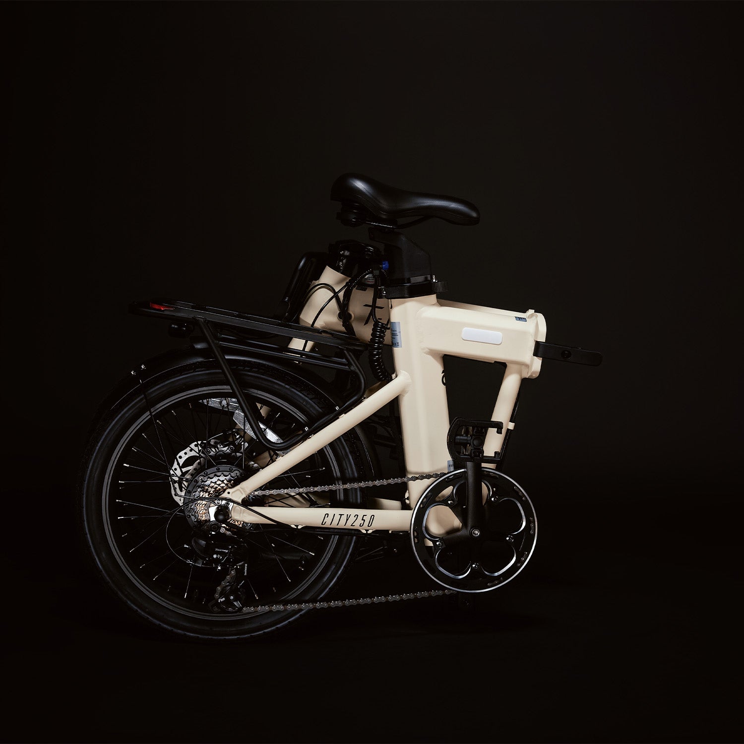 CITY250 – Folding Electric Bike - Cream