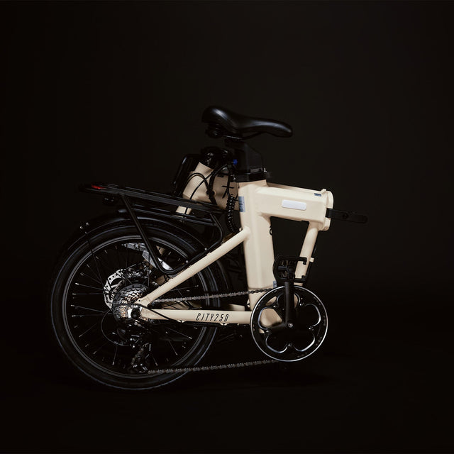 CITY250 – Folding Electric Bike - Cream
