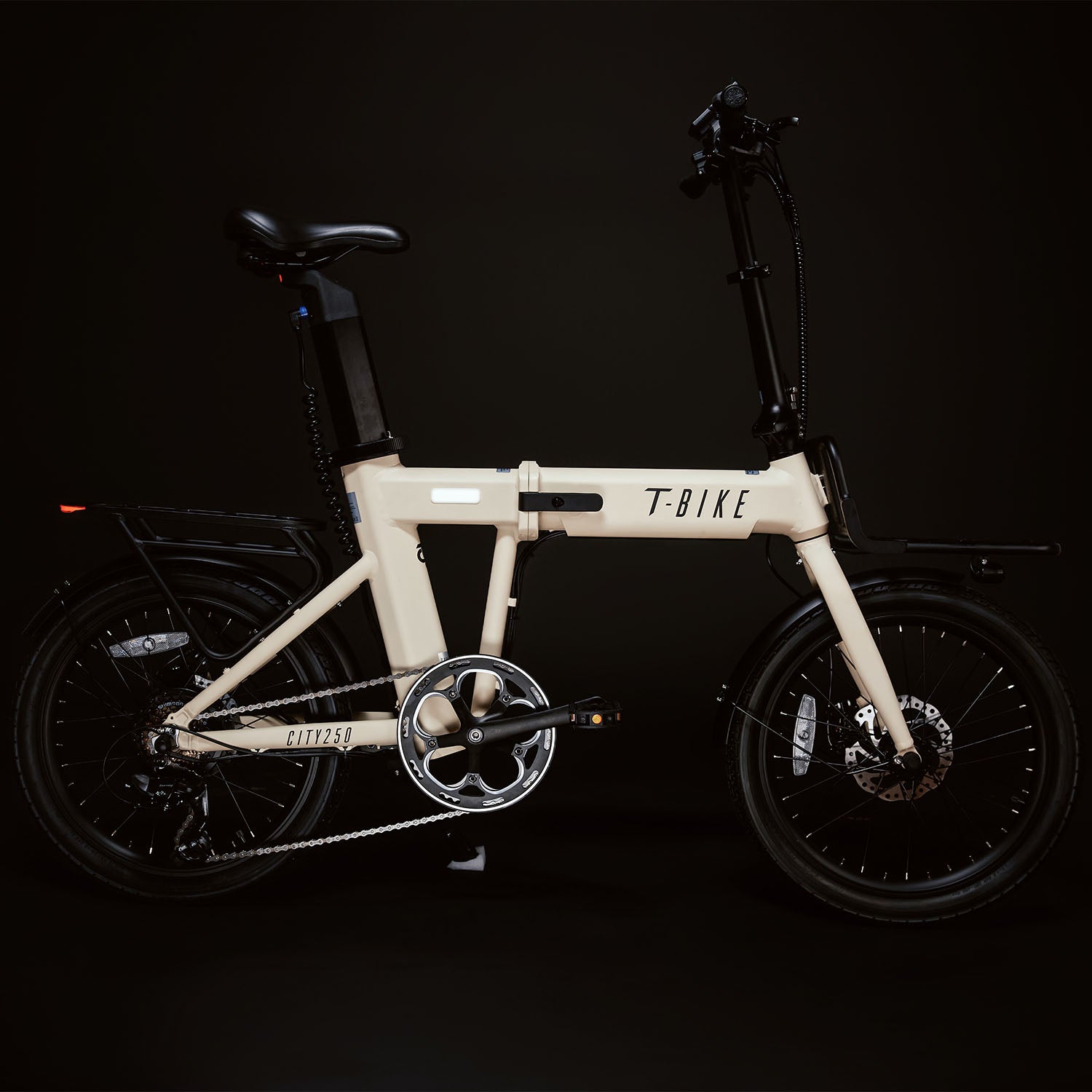 CITY250 – Folding Electric Bike - Cream