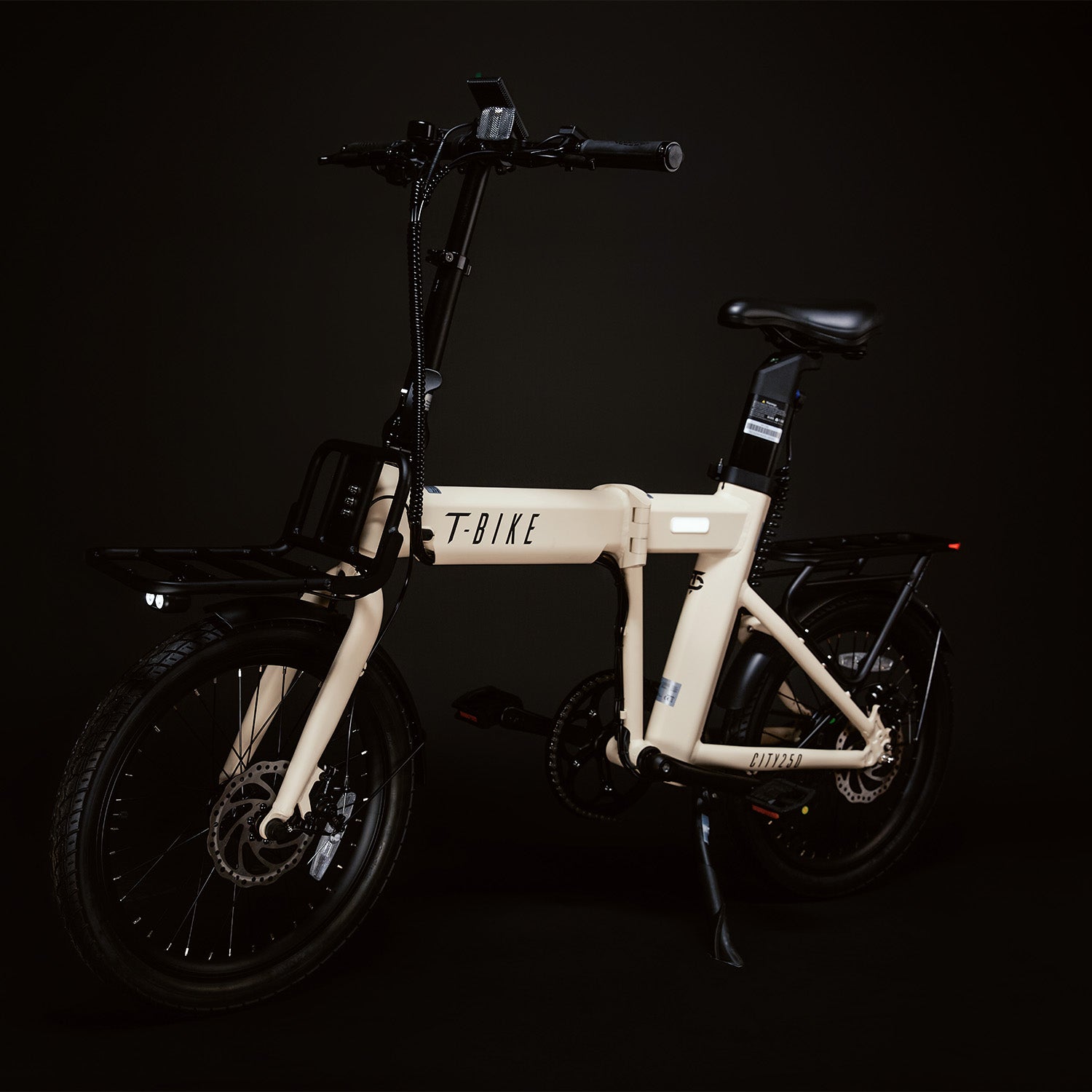 CITY250 – Folding Electric Bike - Cream
