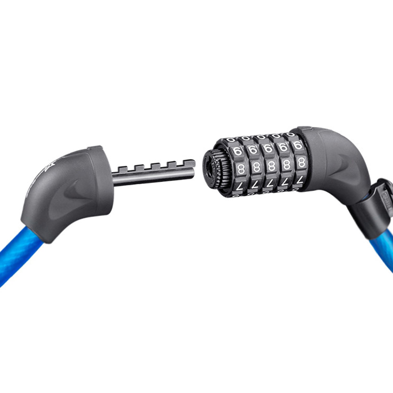 Image of the locking mechanism inside of the 6 digit combination lock