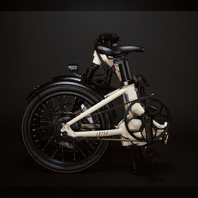 LR250 – Low-Rider Folding Electric Bike - Cream
