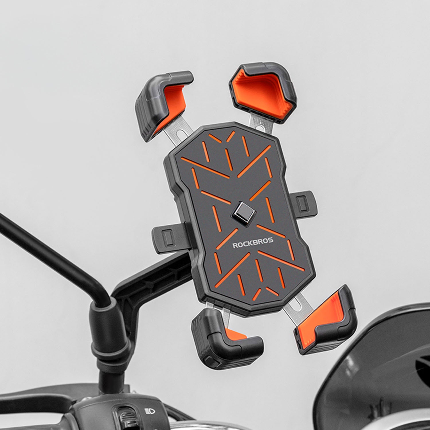 Image of the quick release phone holder fully extended