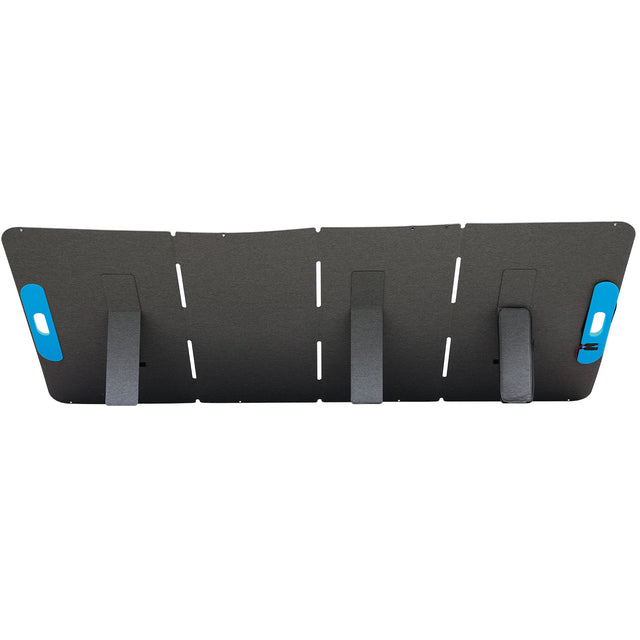 A rear view of the TS400 when opened up fully and with stands engaged