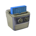 Image of the TC 3000 in camo green with the top removed and replacement filter visible