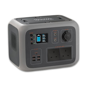 Front view of the TP500 with UK Plugs